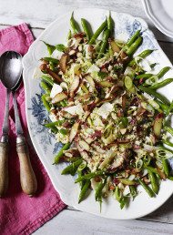Rhubarb, Couscous and Haloumi Salad