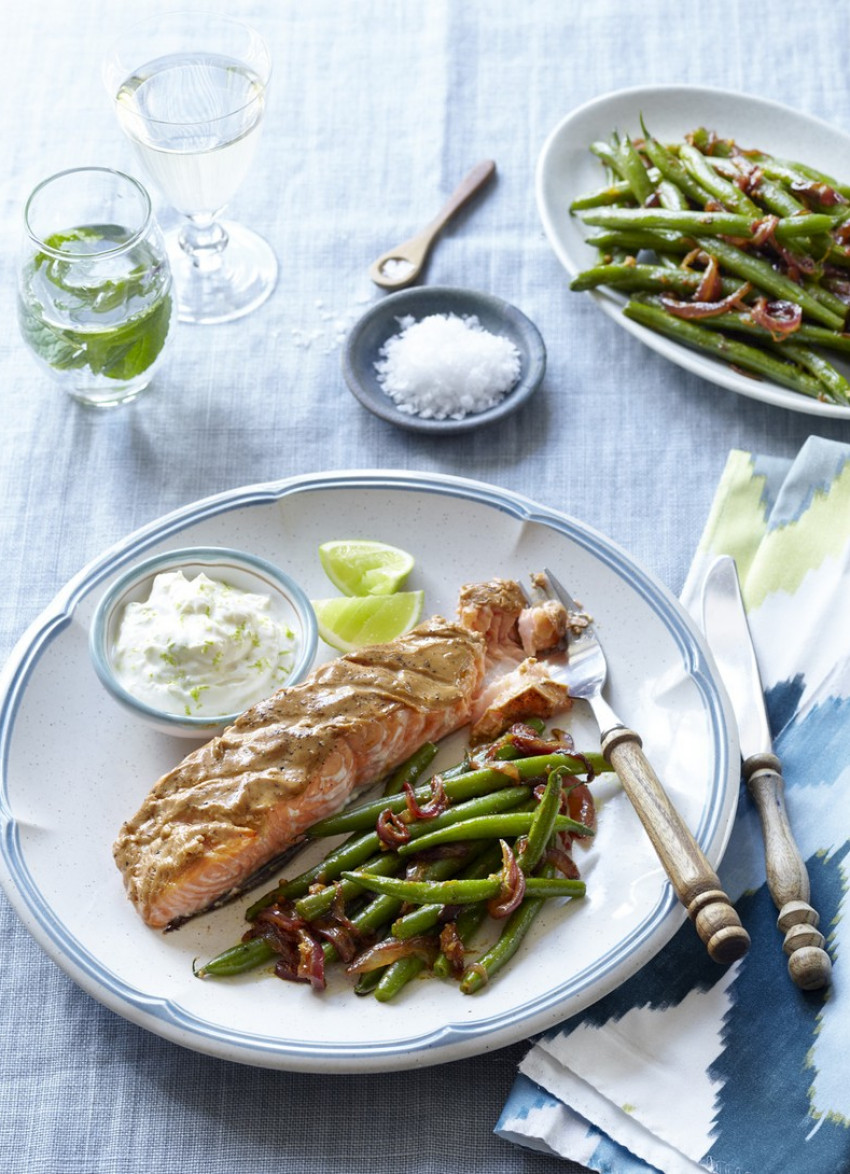 Green Beans with Mango Chutney