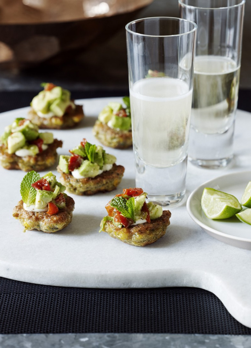 Sweetcorn and Avocado Hotcakes