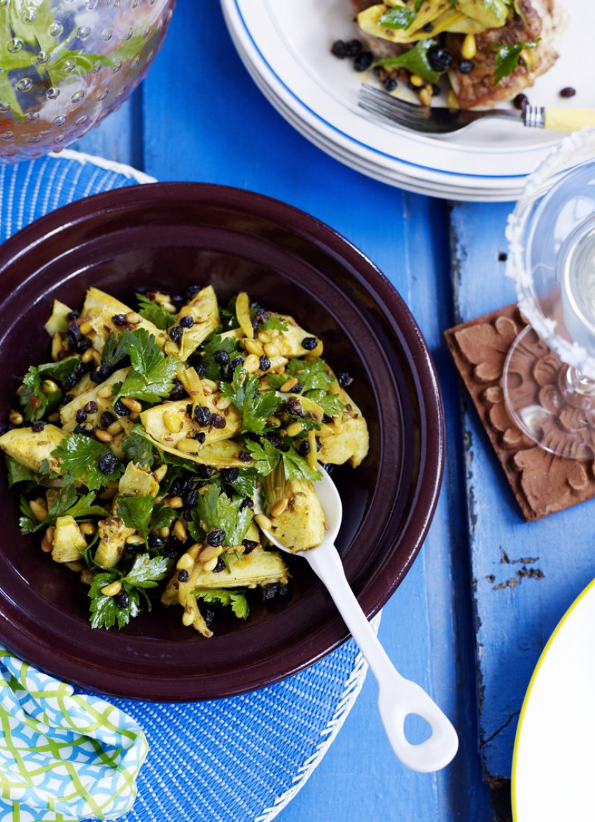 Preserved Lemon, Artichoke and Pine Nut Salsa