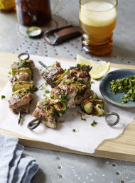 Chicken, Sage and Vermouth Skewers
