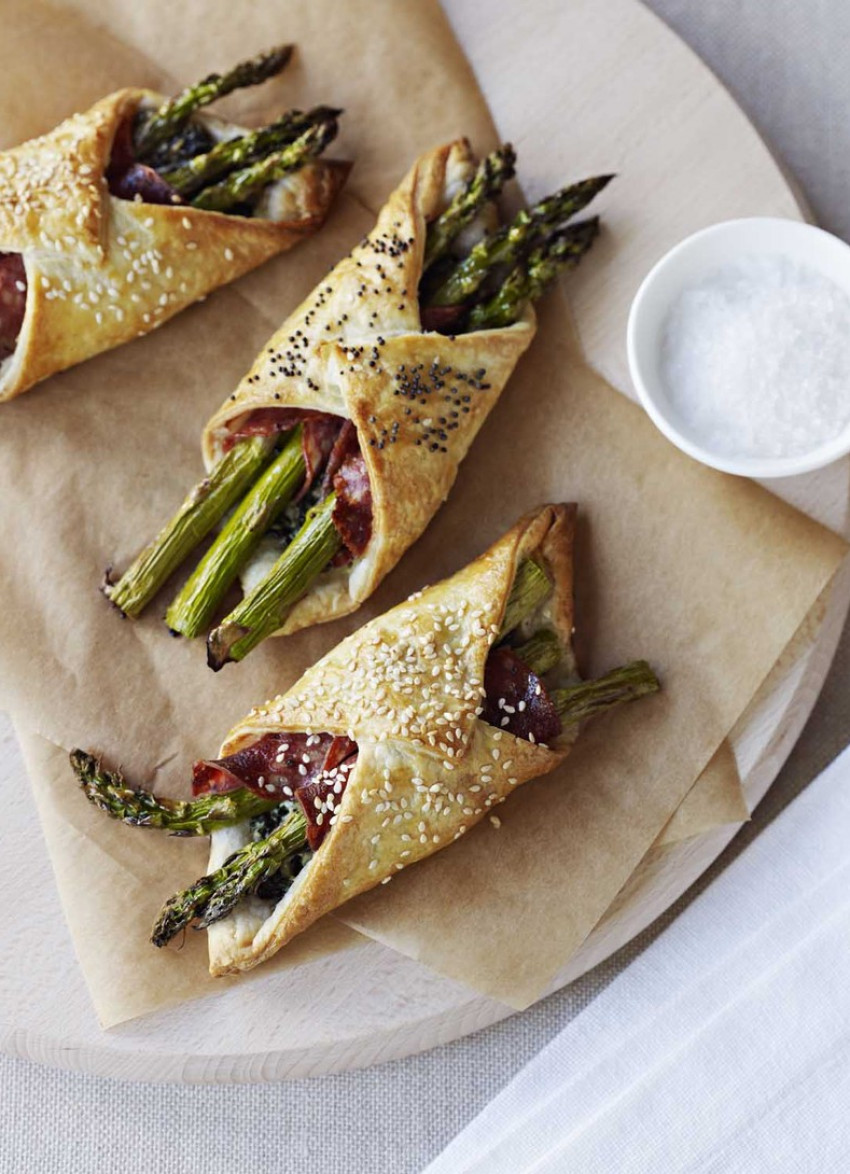 Asparagus and Spinach Tarts