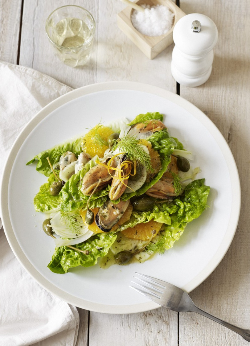 Baby Mussel, Fennel and Orange Salad 