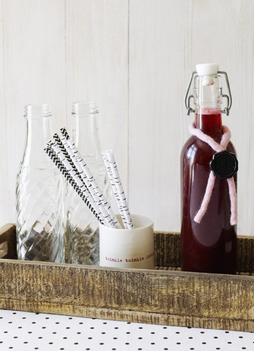 Raspberry, Rhubarb and Hibiscus Cordial 