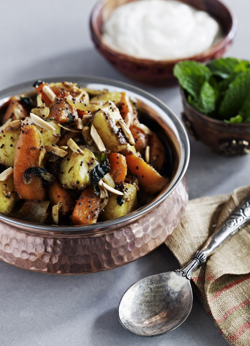 Indian Spiced Potatoes and Carrots