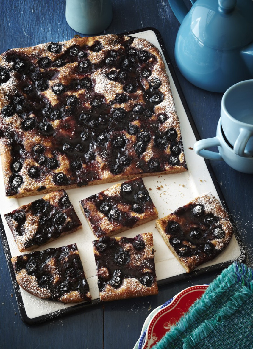 Blueberry and Brown Sugar Focaccia 