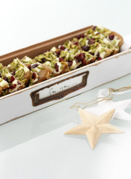 White Chocolate, Pistachio and Cranberry Toffee