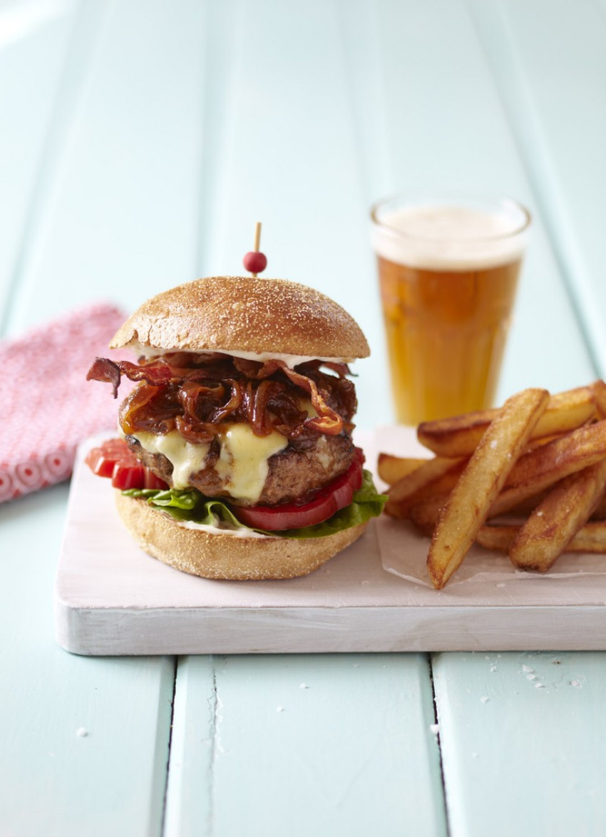 Beef and Smoked Cheddar Burger