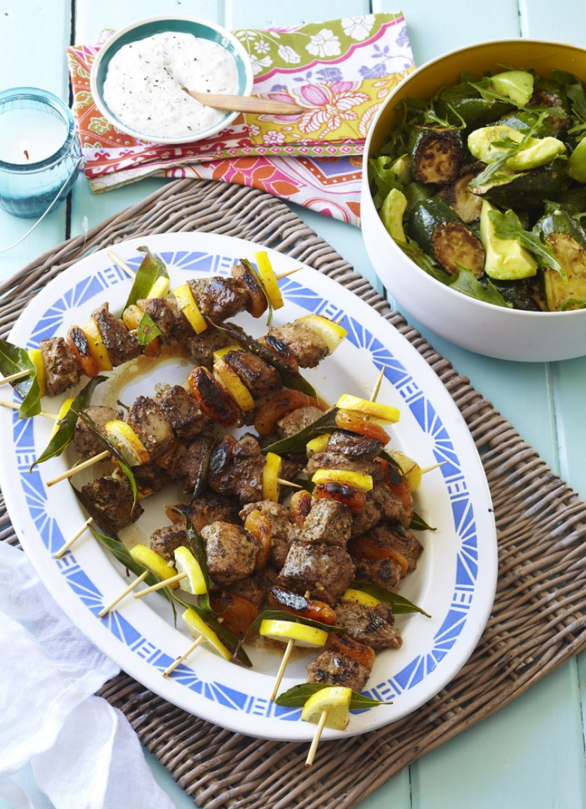 Grilled Zucchini and Avocado Salad