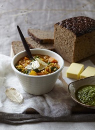 Winter Vegetable and Pearl Barley Soup