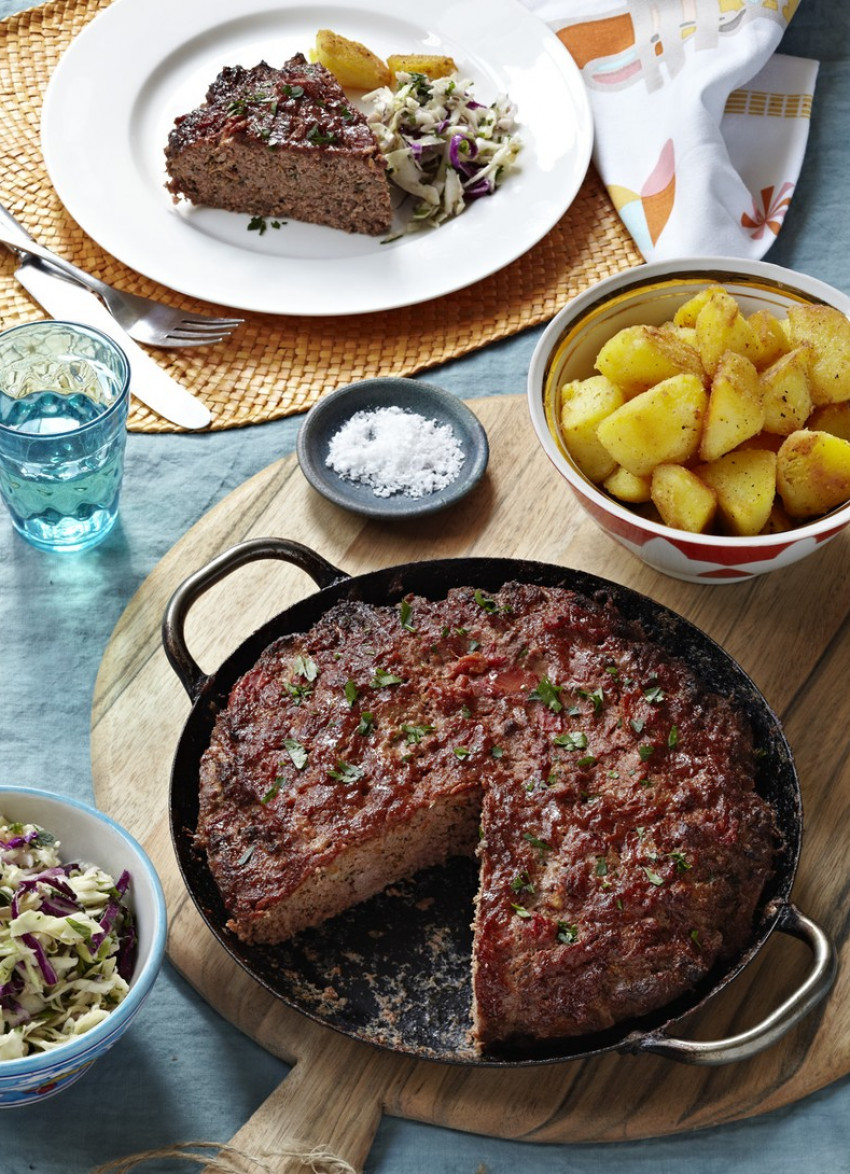 Country Meatloaf with a Devilled Sauce Glaze