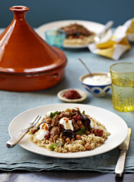 Quick Lamb Tagine with Chickpeas