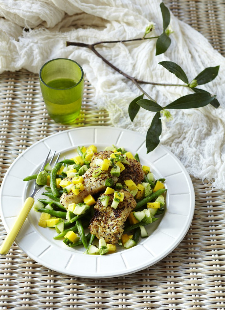 Pan-Fried Fish Cakes with Mango Salsa