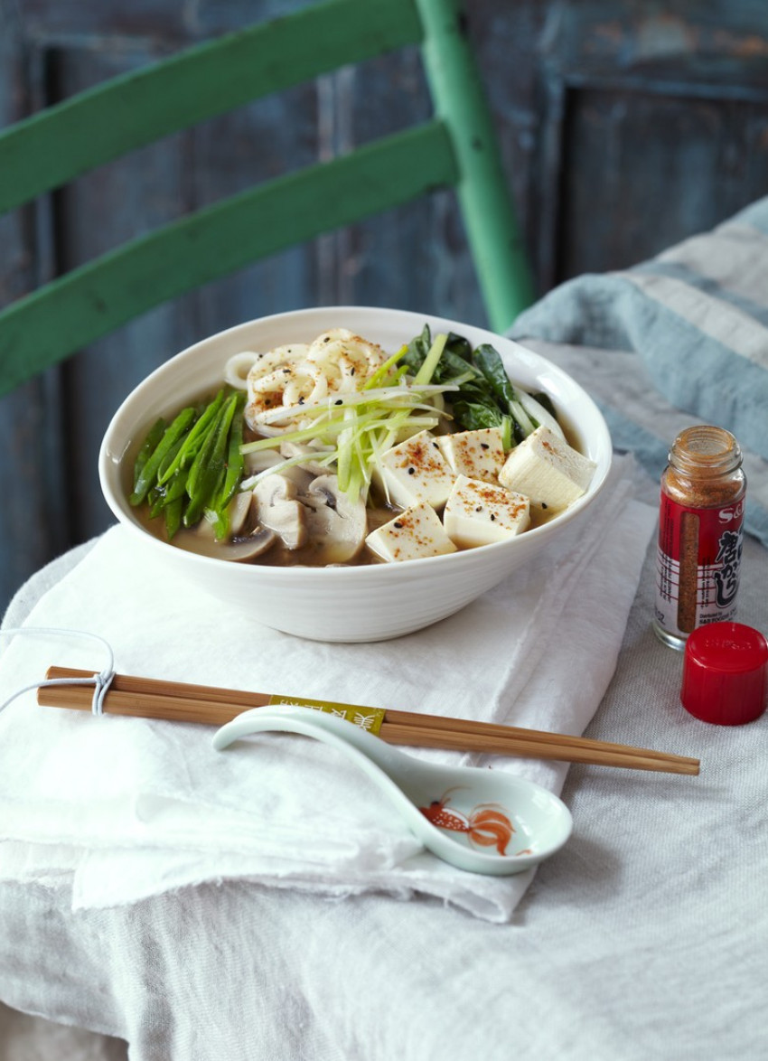 Miso Soup with Udon Noodles and Togarashi » Dish Magazine