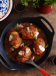 Bacon-Wrapped Polpette in Tomato Sauce