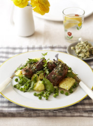 Lamb Loin Chops with Anchovy and Parsley Butter