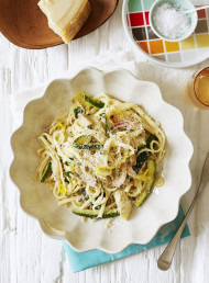 Zucchini, Artichoke and Lemon Pasta 