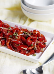 Roasted Capsicum and Tomato Salad with Capers