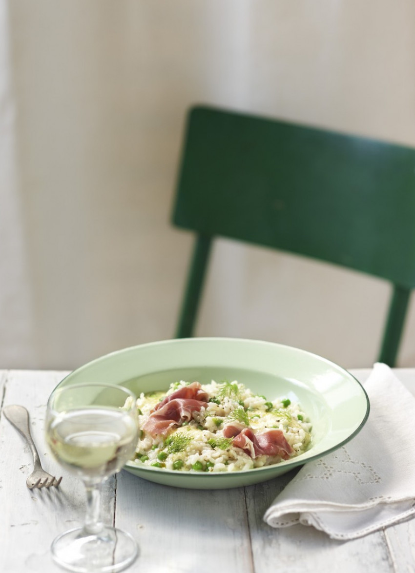 Fennel, Pea and Parmesan Risotto