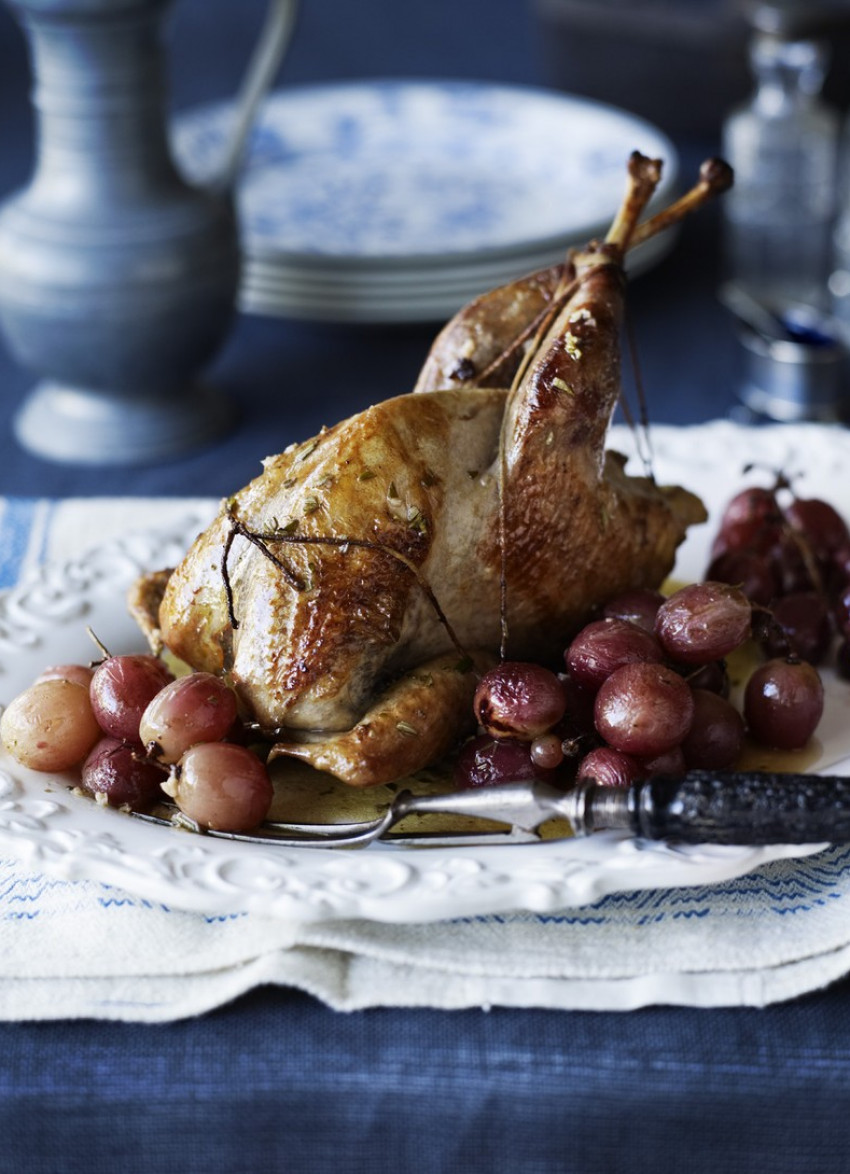 Guineafowl with Grapes