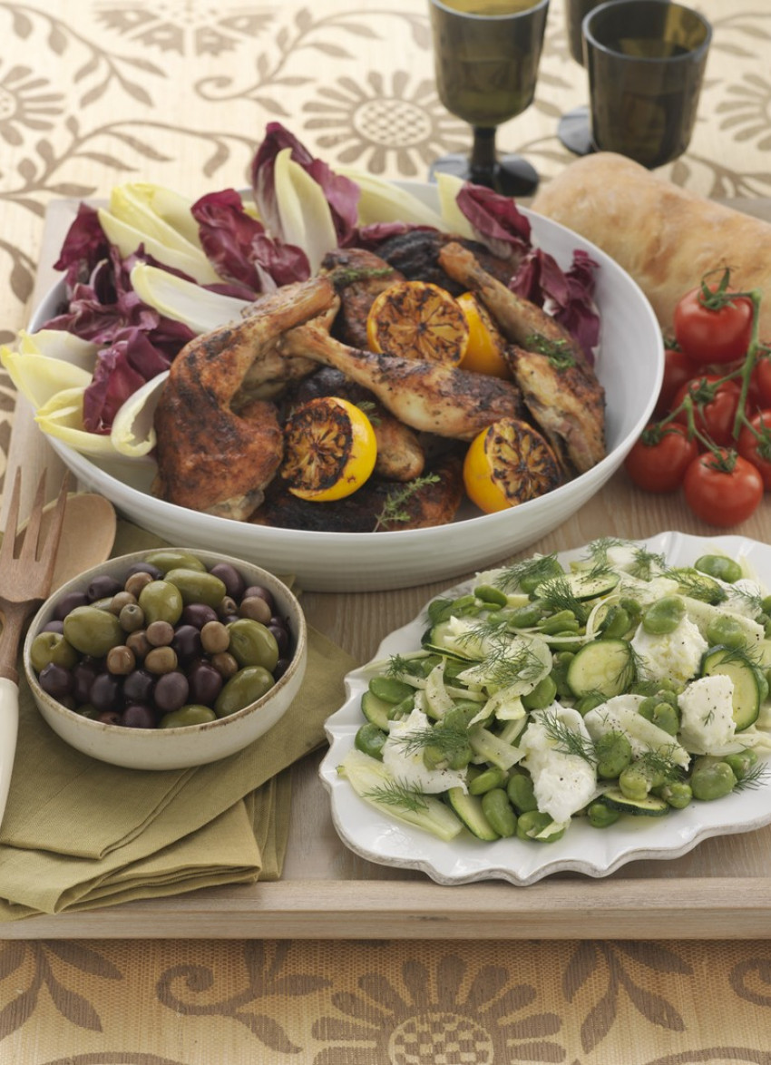 Fennel, Broad Bean and Mozzarella Salad