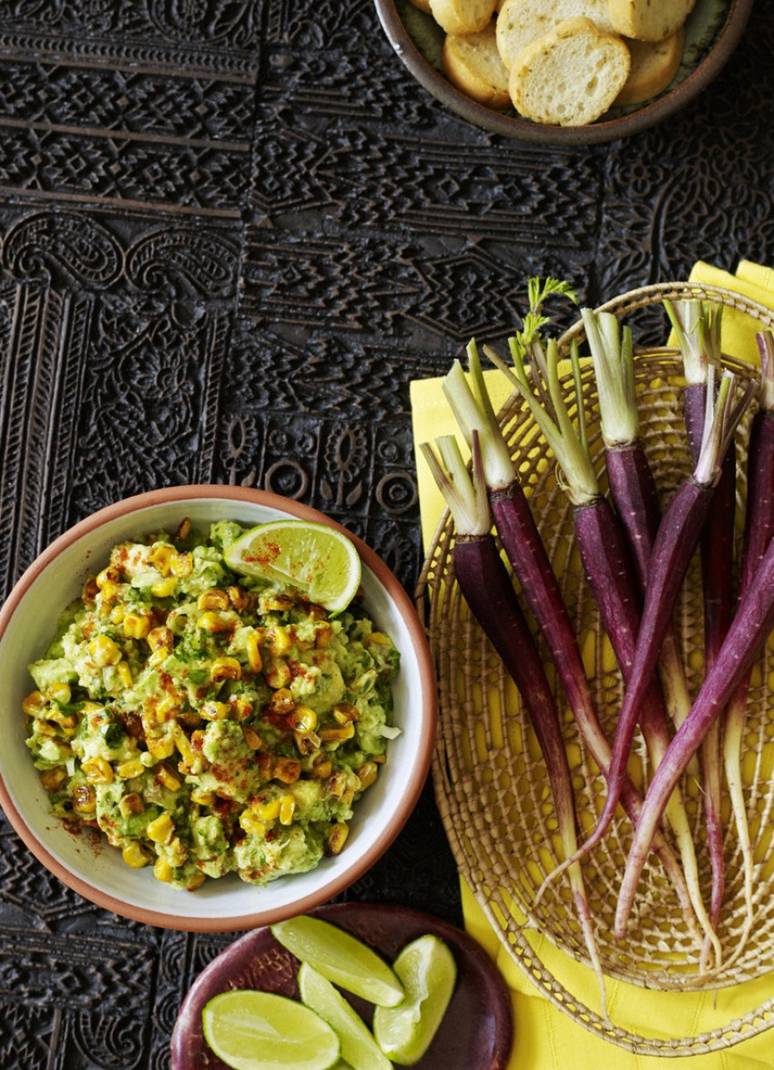 Charred Corn, Avocado and Wasabi Salsa 