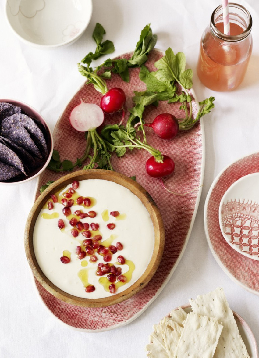 Whipped Feta and Yoghurt with Fresh Pomegranate 