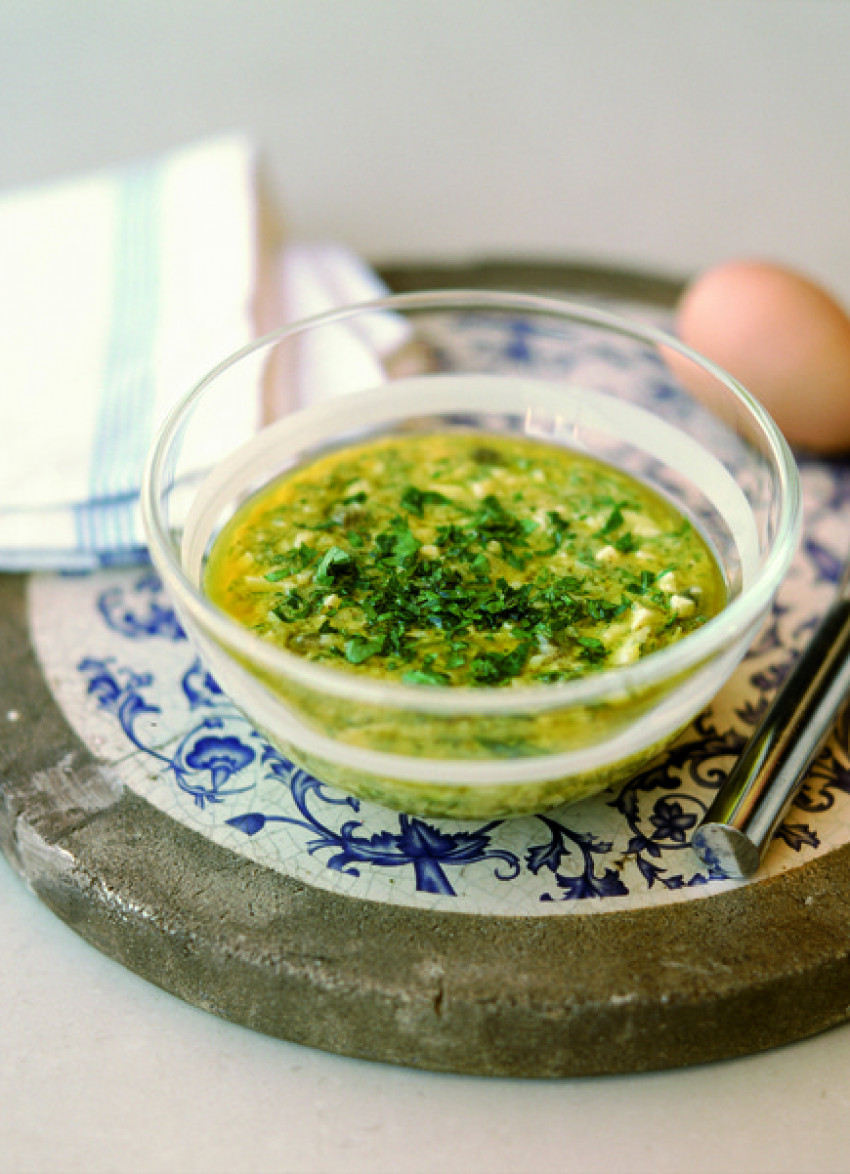 Caper and Egg French Dressing