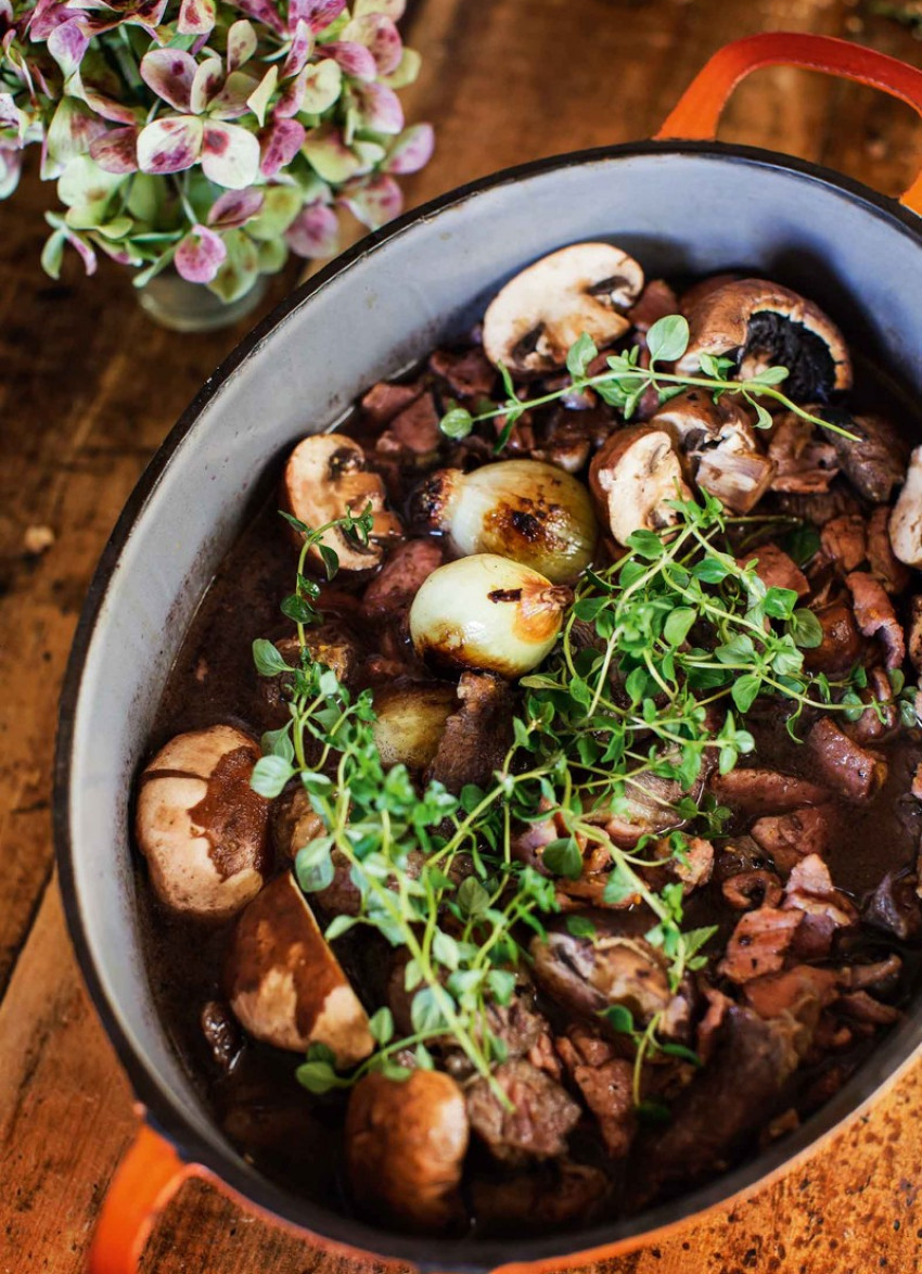 One-Pot Red Wine Beef 