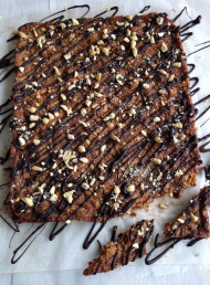 Roasted Peanut and Chocolate Slab Biscuit
