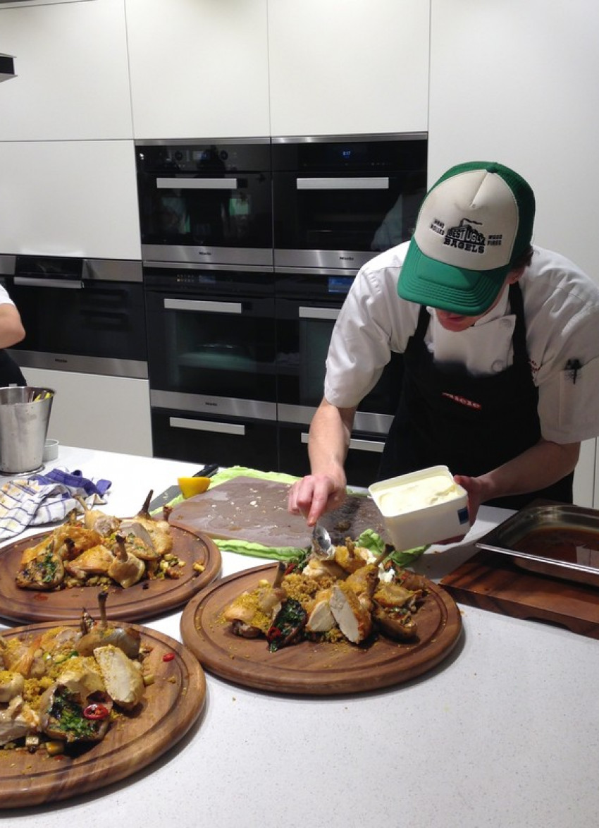 At the Miele Chef's Table with Kyle Street, Depot's Executive Chef