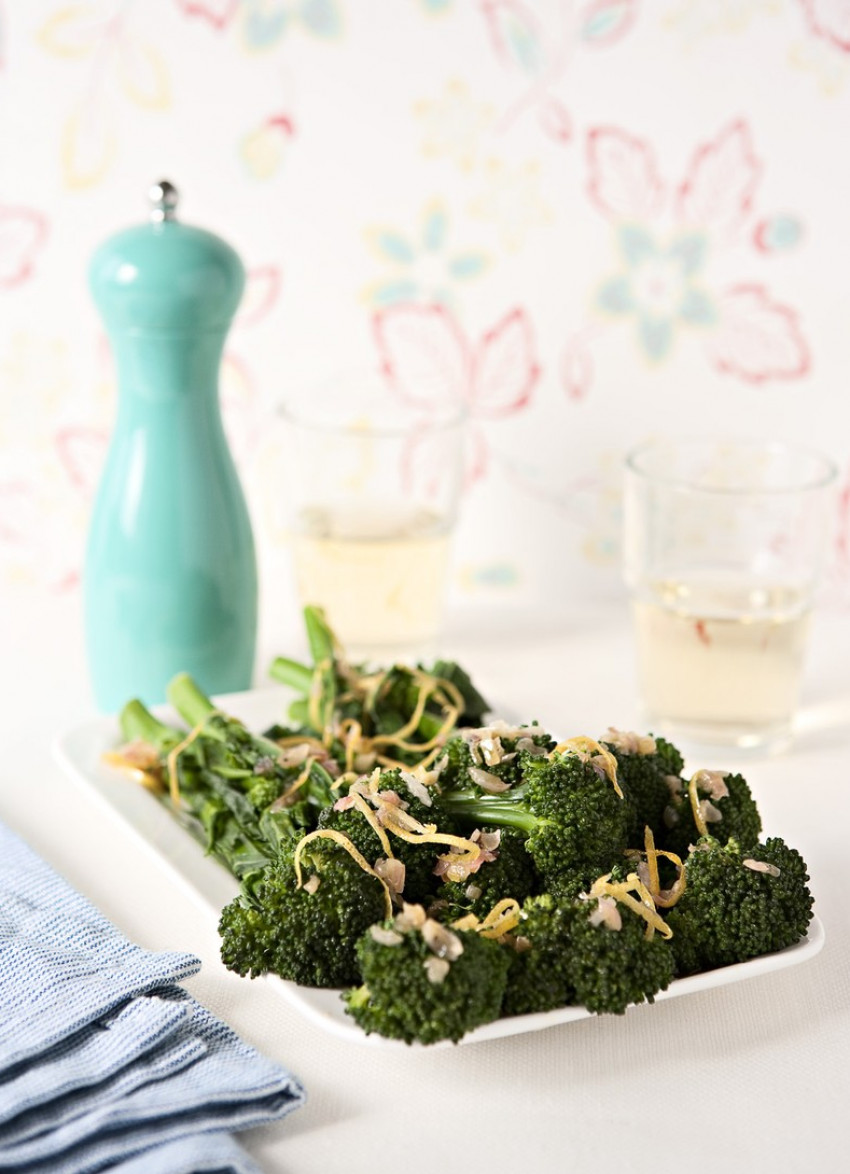 Broccoli with Warm Lemon Dressing