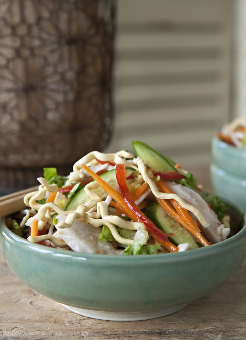 Chinese Chicken Salad with Crispy Noodles