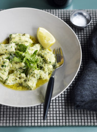 Ricotta and Rocket Gnocchi with Lemon and Parmesan Sauce