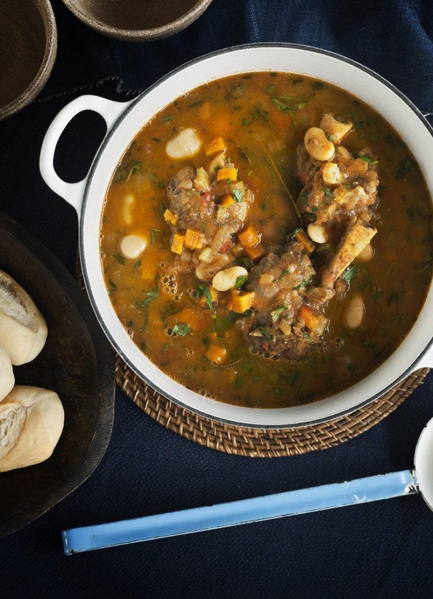 Hearty Lamb Shank and Butterbean Soup » Dish Magazine