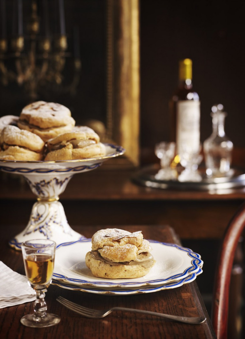 Almond and Coffee Profiteroles