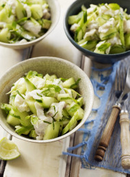 Ceviche with Melon, Mint and Cucumber