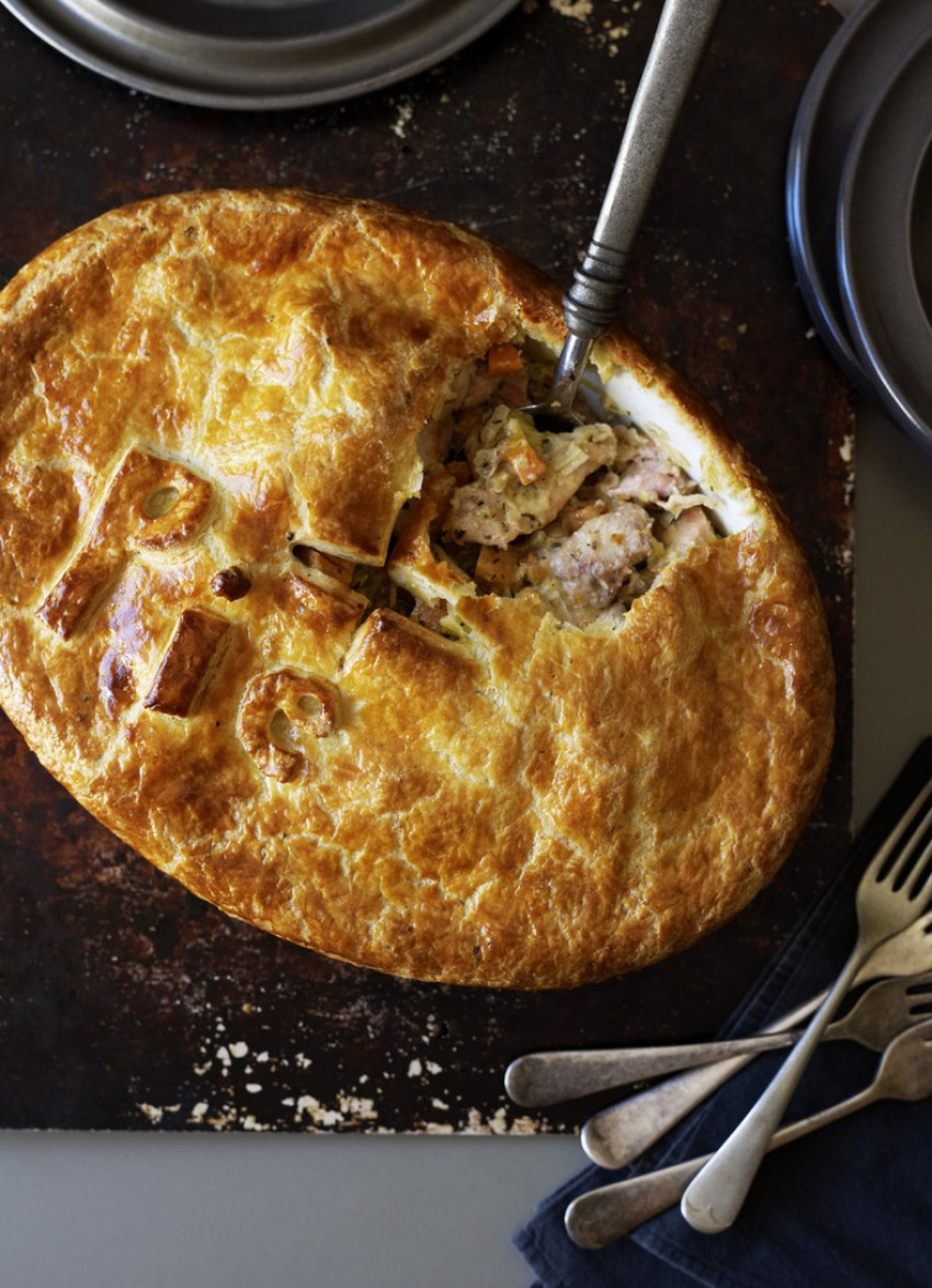 Country Chicken and Kumara Pie with Thyme Pastry 