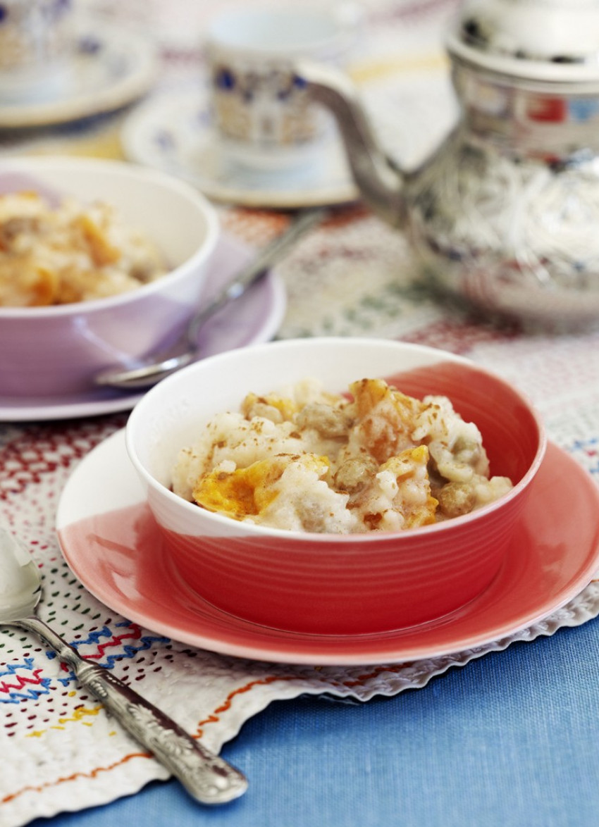 Cardamom and Apricot Rice Pudding