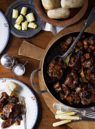 Spanish-Style Oxtail Braised with Chorizo, Red Wine and Smoked Paprika 