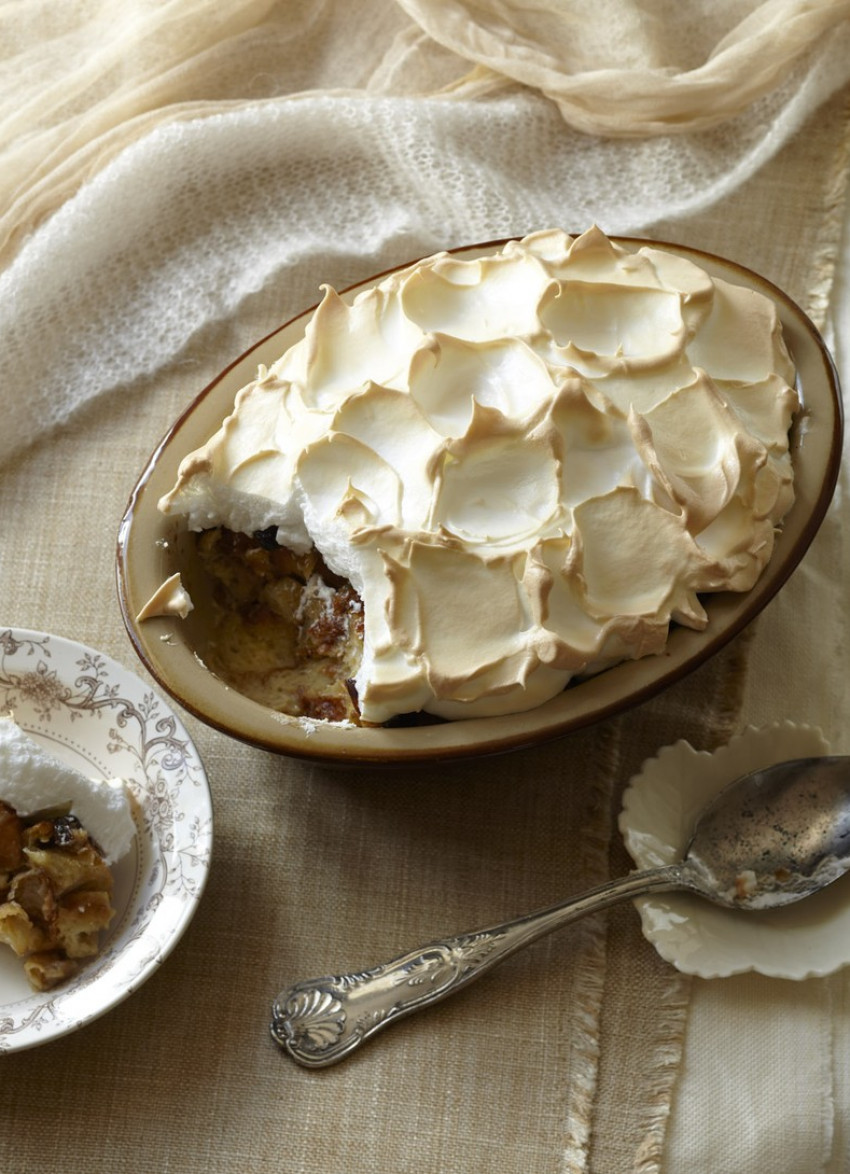 Caramelised Banana, Rum and Raisin Bread and Butter Pudding