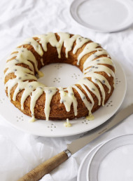 Coconut and Orange Cake with Passionfruit Icing