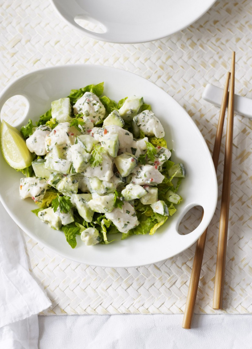 Fish and Avocado Ceviche with Coconut and Coriander Dressing