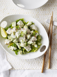 Fish and Avocado Ceviche with Coconut and Coriander Dressing