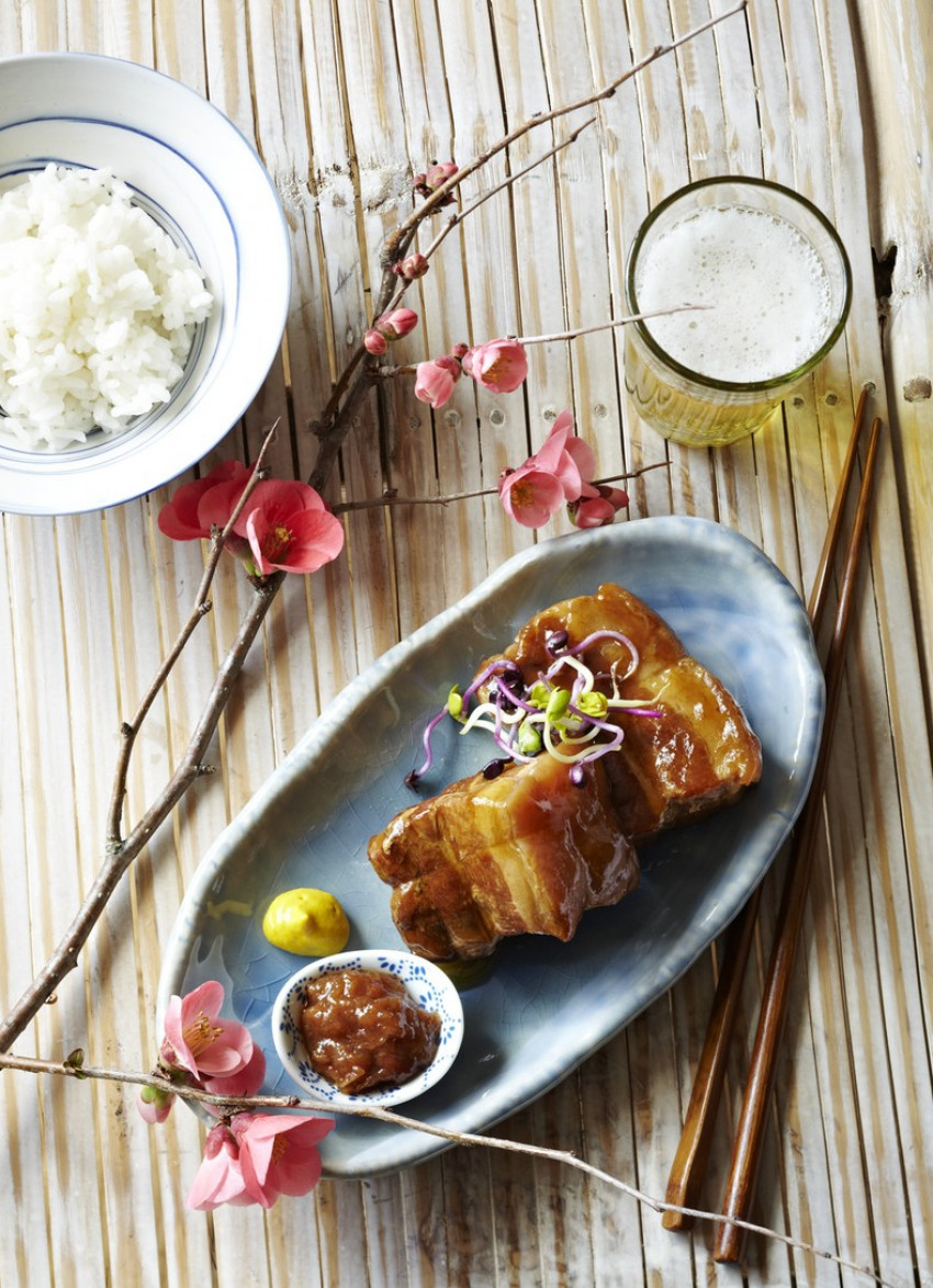 Soy and Sake Braised Pork Belly