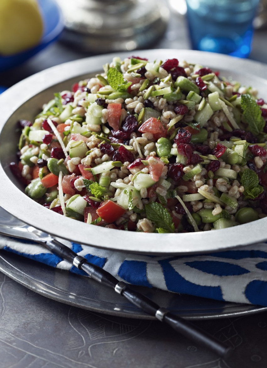 Farro Salad with Broad Beans and Preserved Lemon