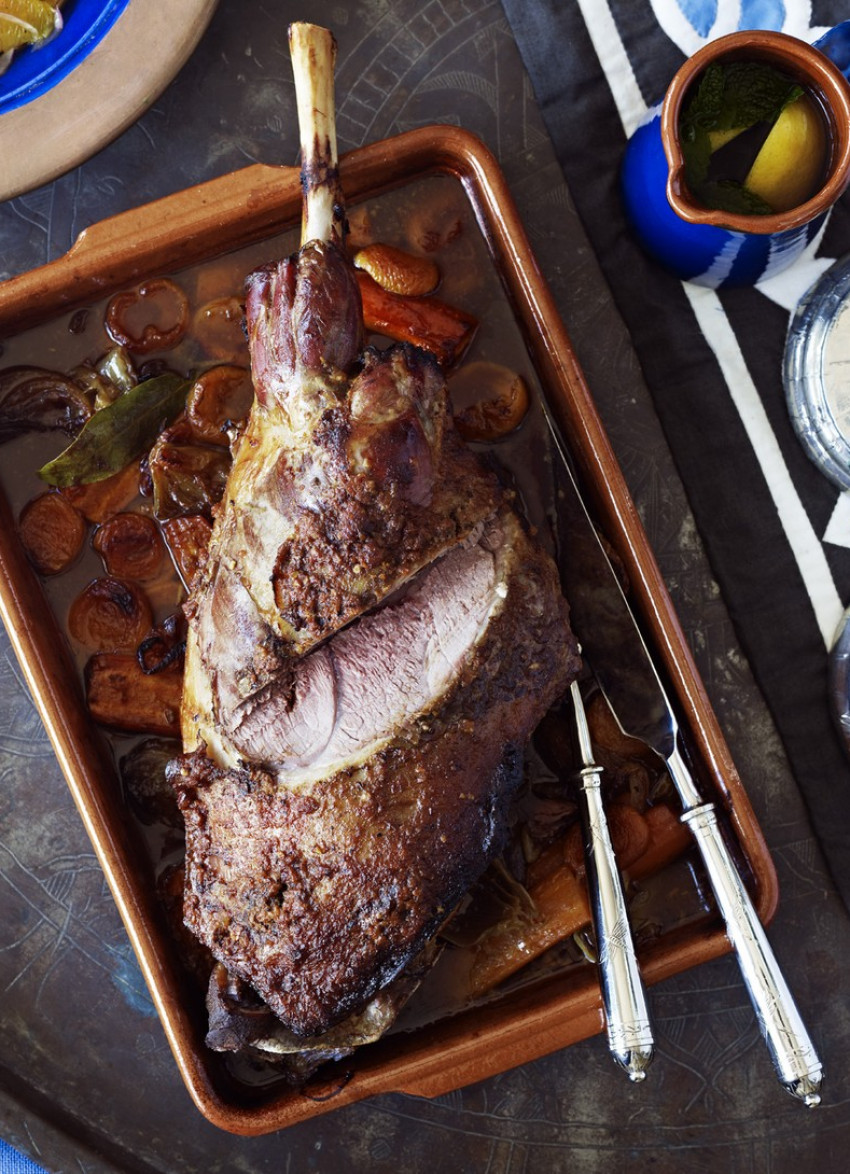 Baked Tagine of Lamb with Apricots and Honey