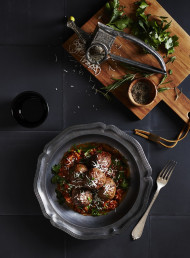 Classic Beef Meatballs with Chunky Red Italian Sauce