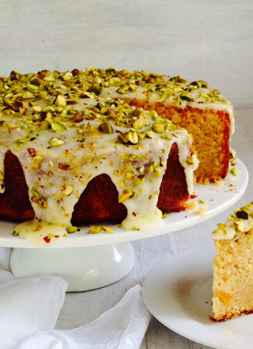 Nectarine and Coconut Cake