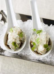Oysters with Champagne Jelly